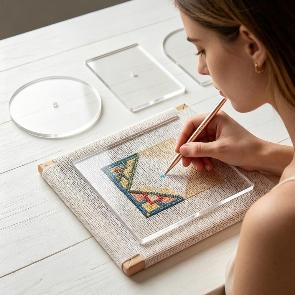 Embroidery Craft - Juego de 5 plantillas acrílicas para