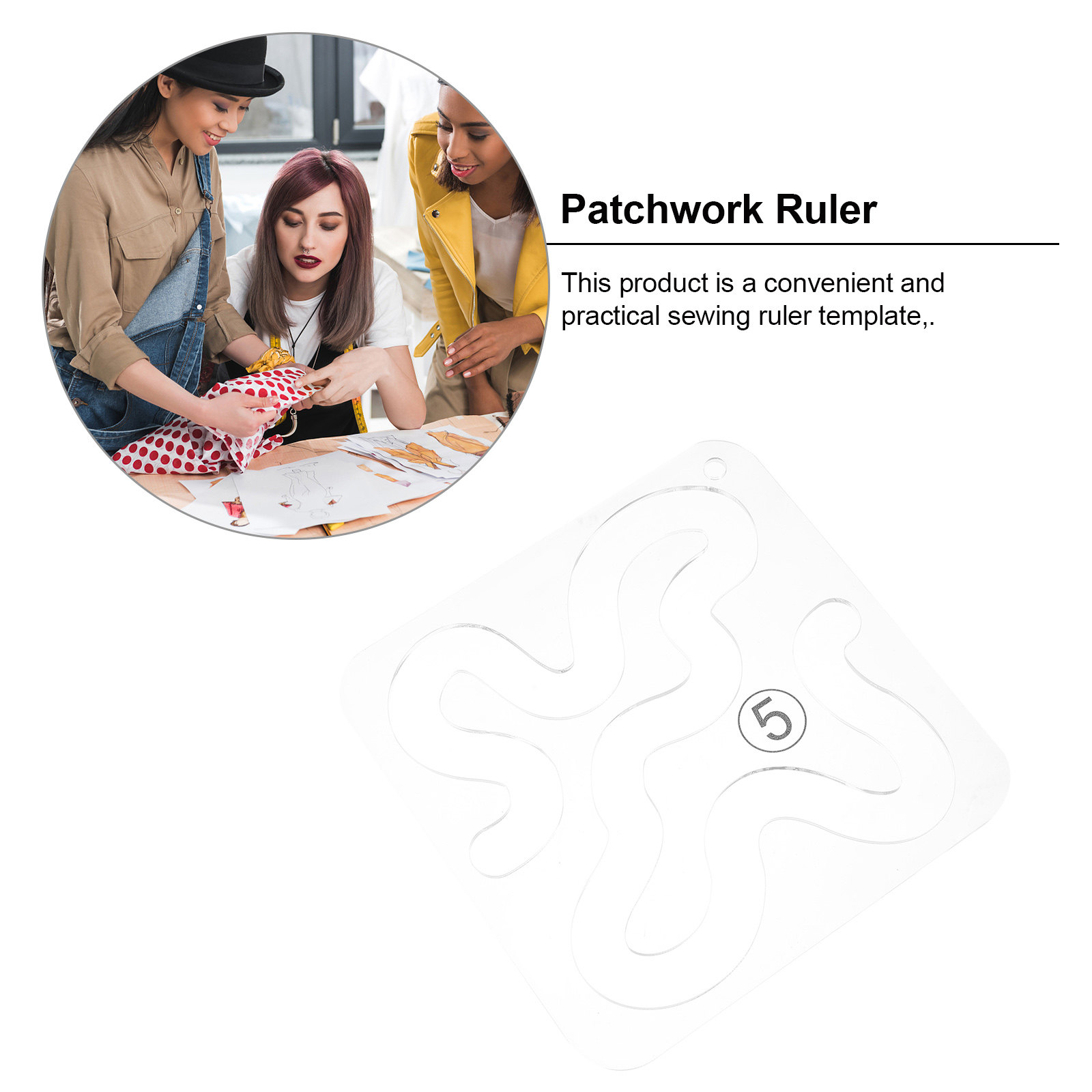 1 unidad de regla transparente - Embroidery Craft reseña y precio