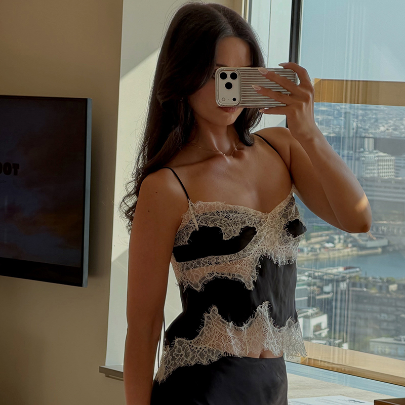Conjunto de falda de dos pieza - Elastic Lace Trim reseña y precio